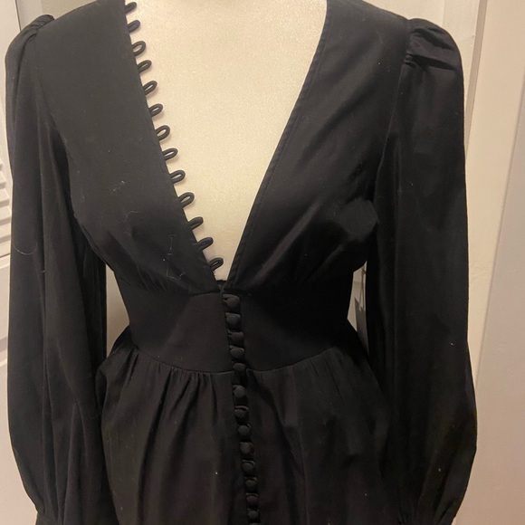 Elegant Black Long Sleeve Dress Caitie Dress - Picture 10 of 10